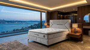 Elegance Style Çift Kişilik Yatak Baza Başlık Seti