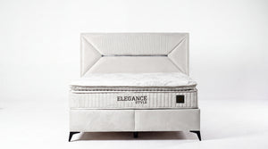 Elegance Style Çift Kişilik Yatak Baza Başlık Seti