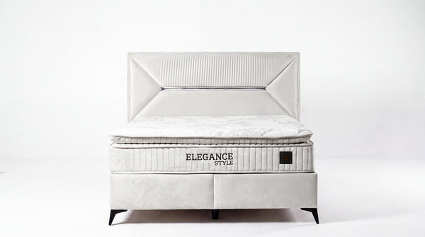 Elegance Style Çift Kişilik Yatak Baza Başlık Seti