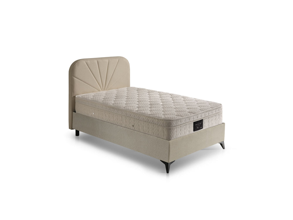 New Deluxe Tek Kişilik Yatak Baza Başlık Seti