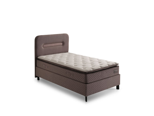 Elera Tek Kişilik Yatak Baza Başlık Seti