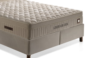 Linen Air Cool Çift Kişilik Yatak Baza Başlık Seti