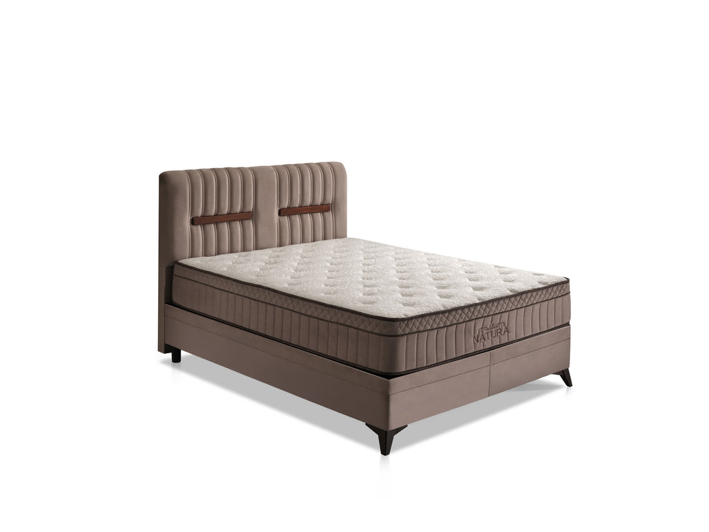 Natura Çift Kişilik Yatak Baza Başlık Seti