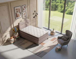 Elera Tek Kişilik Yatak Baza Başlık Seti