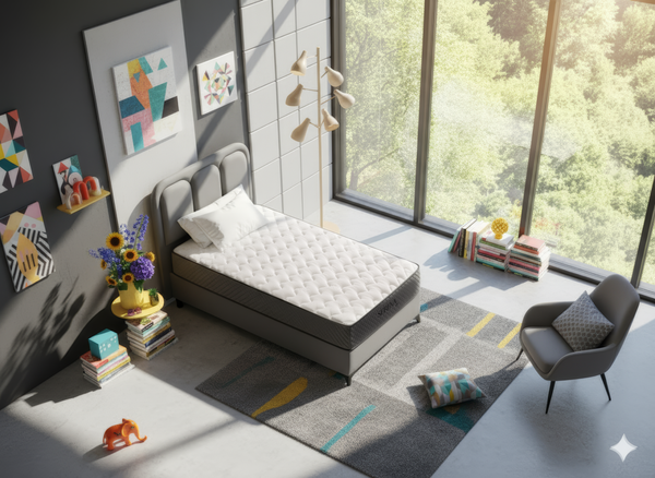 Serena Bio Tek Kişilik Yatak Baza Başlık Seti