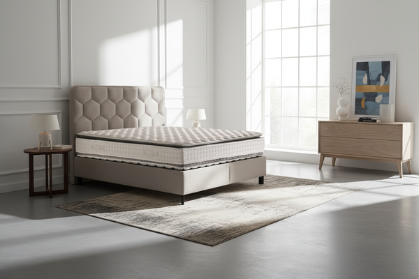 Serenty Çift Kişilik Yatak Baza Başlık Seti