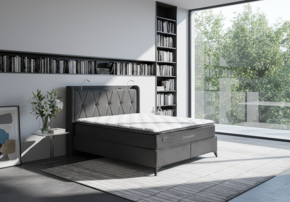 Trend Comfort Pedic Çift Kişilik Yatak Baza Başlık Seti