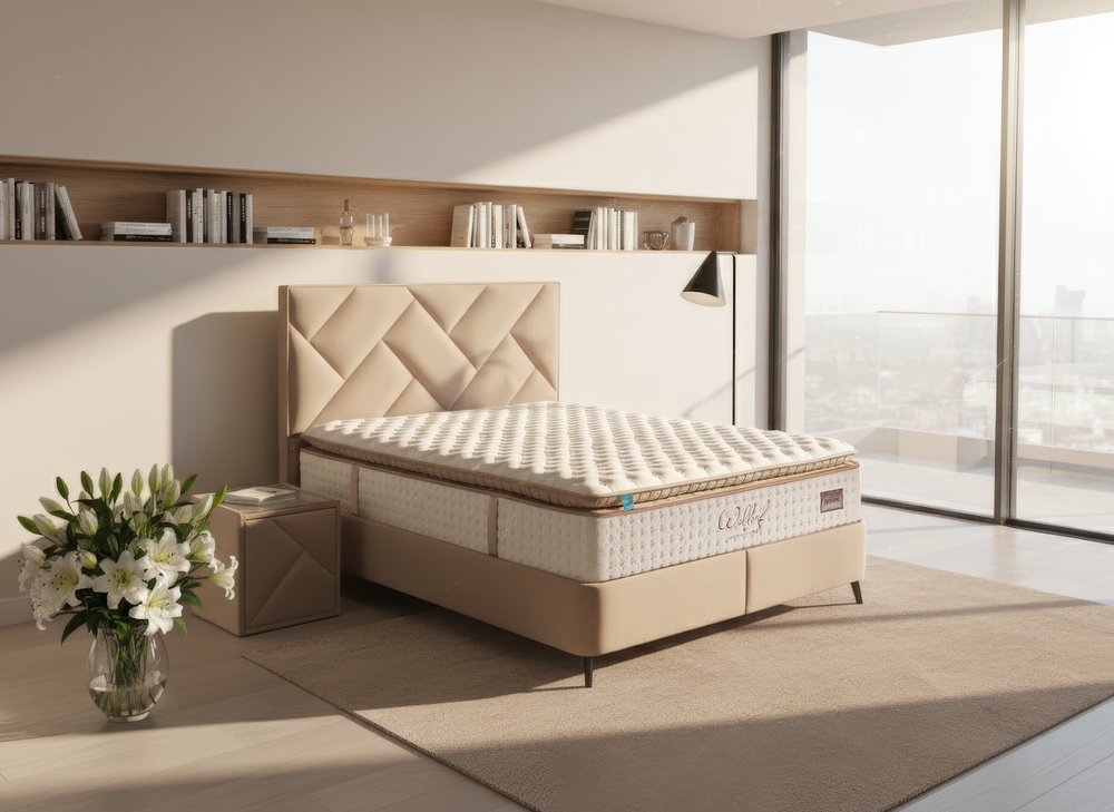 Waldorf 2 Çift Kişilik Yatak Baza Başlık Seti